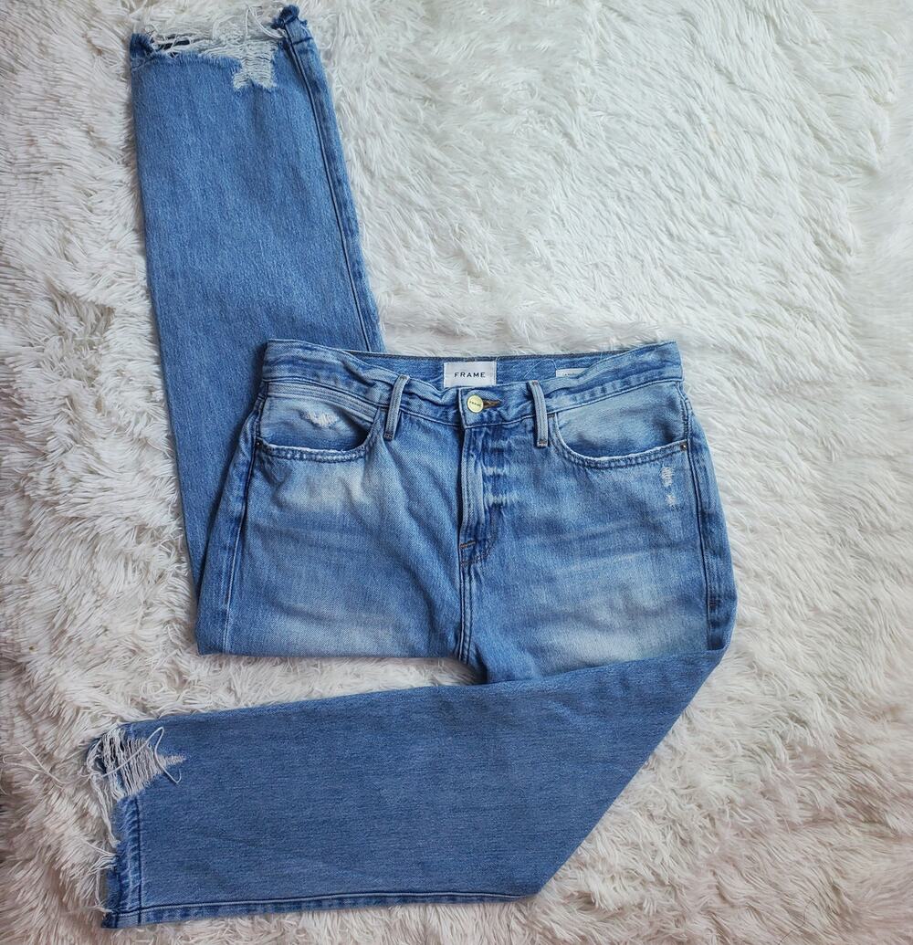 Frame Le Hollywood Crop Straight Leg Jeans 27 / 4